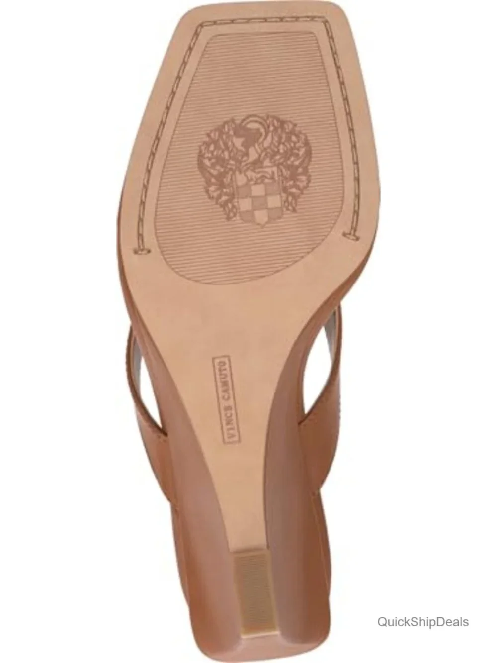 Thong Wedge Sandals - PU Upper, Polyester Lining, Slip-On